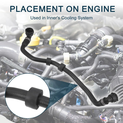 Radiator Hose 2.0L for BMW 528i xDrive (2012-2016) Black