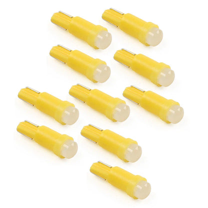T5 Yellow Indicator 1 SMD Light Bulbs for Car Dashboard Gauge (Various Years)