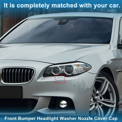 Washer Nozzle Cover Cap Front Left for BMW 528i (2011-2016) Dark Blue