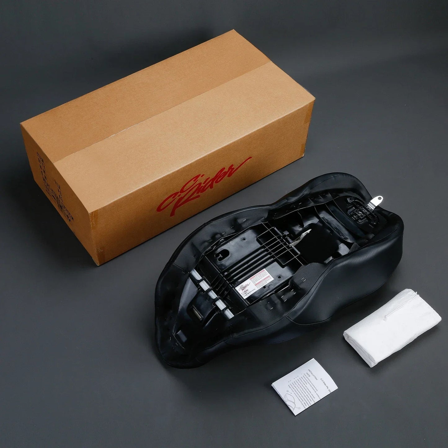Black Driver Passenger Seat for Harley Touring Road Glide (2009-2023)