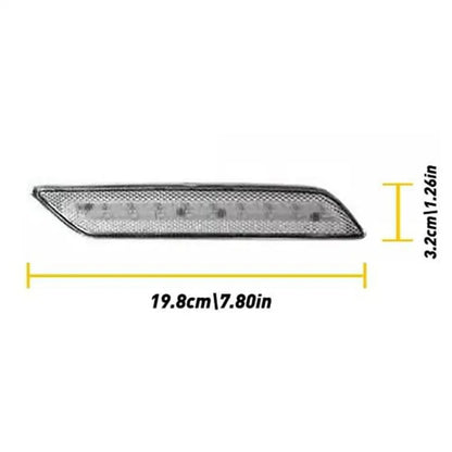 Clear Lens Rear Bumper Reflector LED Brake Lights for Honda Civic Sedan (2006-2011)