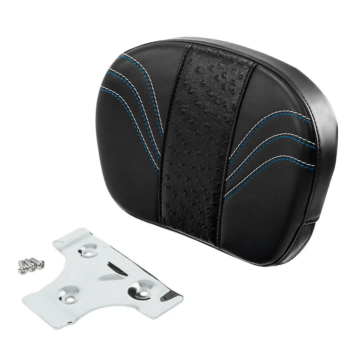 Black Passenger Backrest for Harley Touring Road Glide Street Glide (2014-2023)
