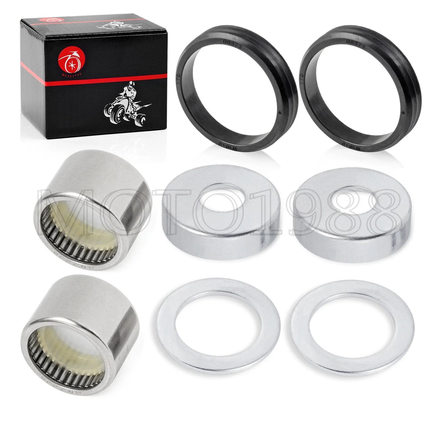 Front Swingarm Bearings SEAL Dust Cap Kit for Yamaha Banshee (1987–2006)