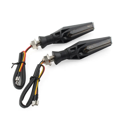 LED Flowing Turn Signal Lights for Motorcycle - Amber
