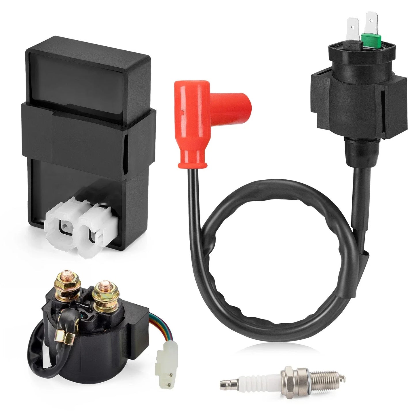 Ignition Coil & CDI & Relay & Spark Plug for Honda Foreman TRX 400 FW