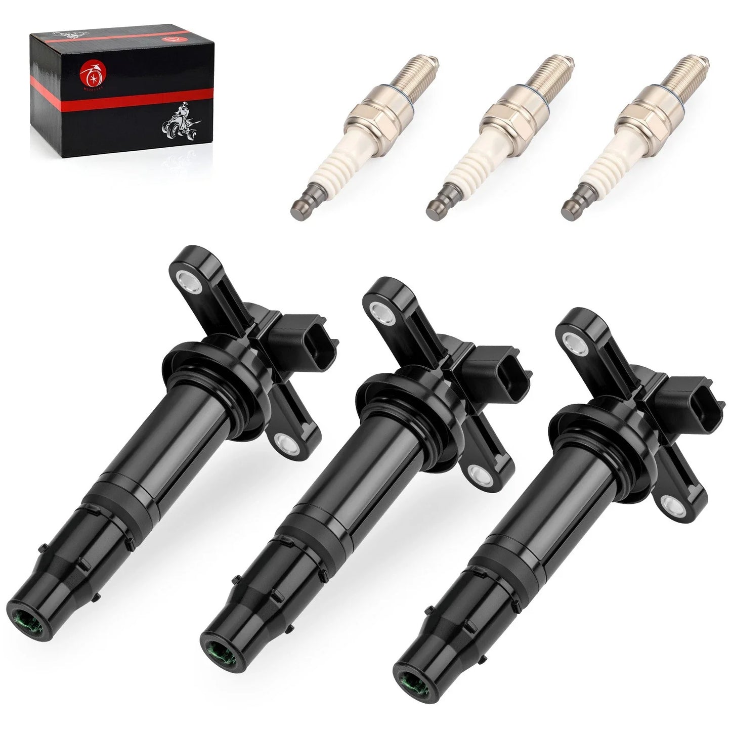 3 x Ignition Coil & 3 x Spark Plugs for Yamaha YXZ1000R (2016–2024)