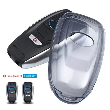 Black Transparent Key Fob Case Cover for Forester (2015–2024)