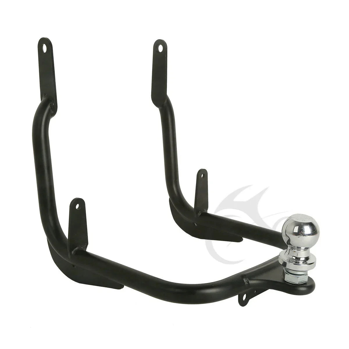 Black Trailer Hitch Tow Receiver for Harley Street Glide, Road King (2014-2016)