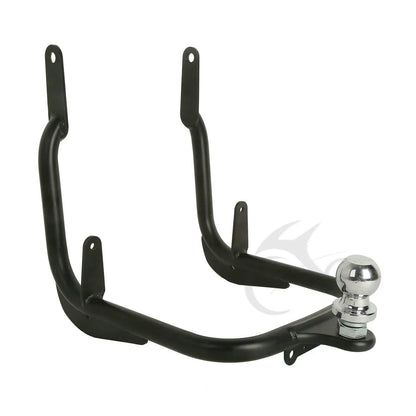 Black Trailer Hitch Tow Receiver for Harley Street Glide, Road King (2014-2016)