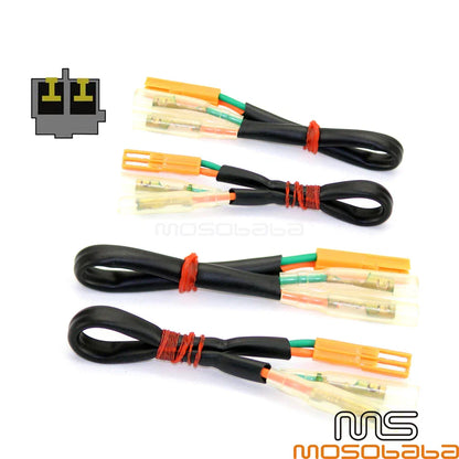 4 x Turn Signal Wiring Plug Adapters for Honda CBR 1000RR, VT 750 (2004-2023)