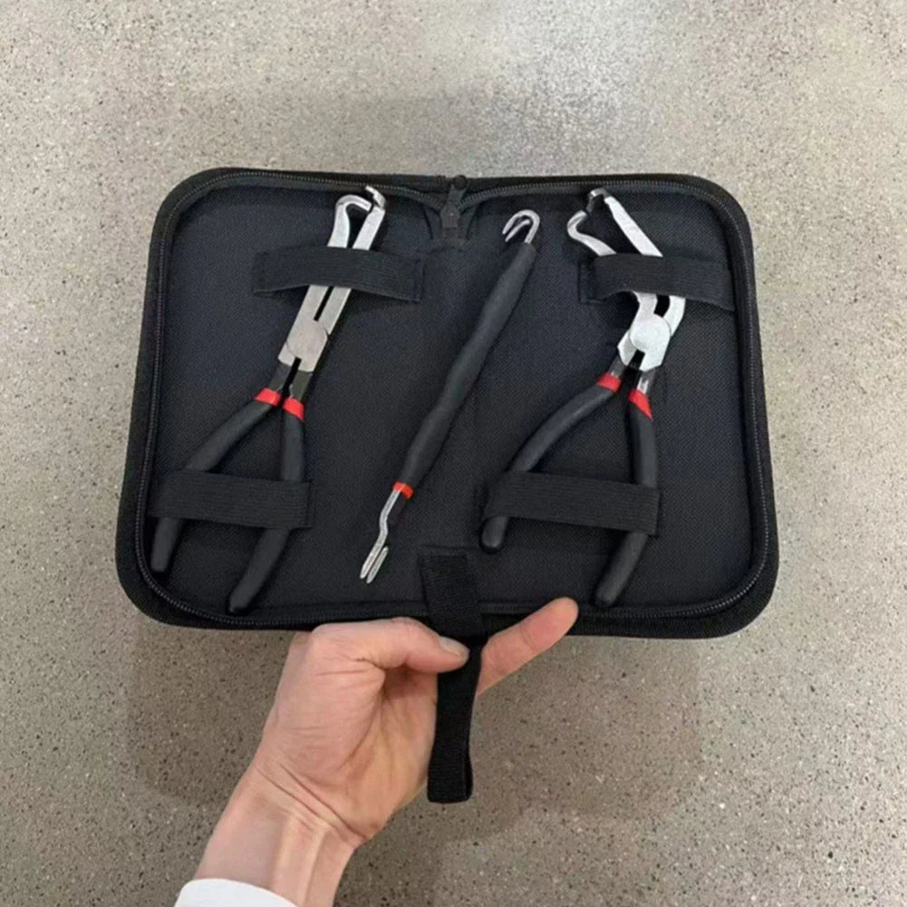 3 Piece Automotive Disconnect Pliers for Electrical Connector Removal Universal