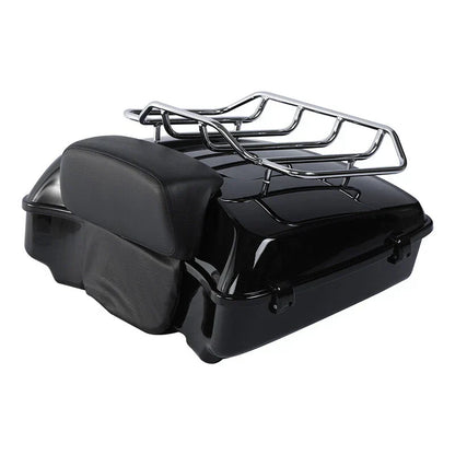 Chopped Trunk Backrest Rack Solo Mount for Harley Street Glide (2014-2025)