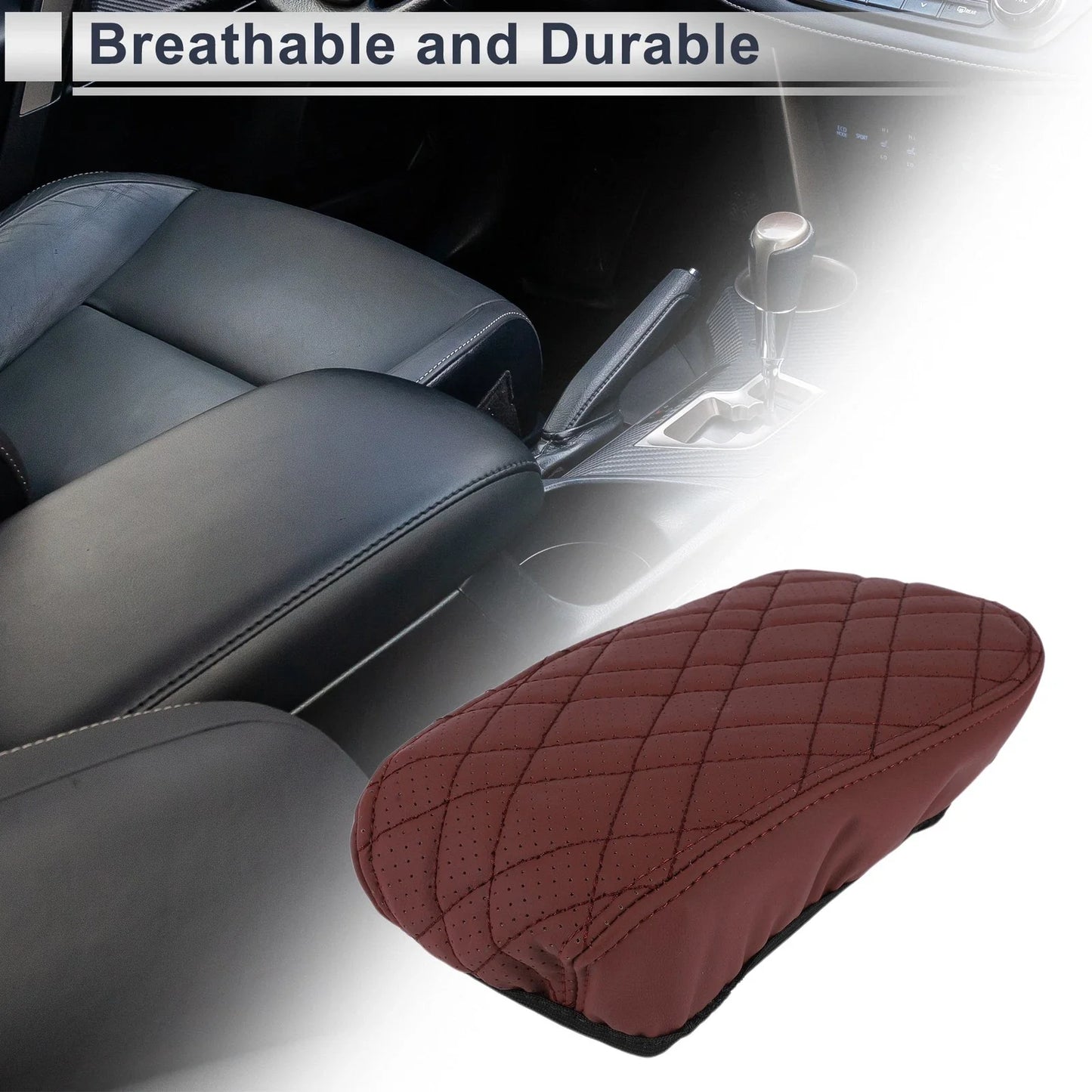 1 Pc Center Console Cover for BMW X1 (2016-2022) Wine Red