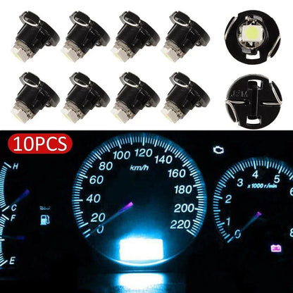 10 Pcs Ice Blue T3 Wedge LED-Cluster Instrument for DASH Climate Bulbs