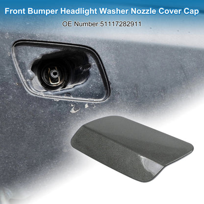 Washer Nozzle Cover Cap Front Left for BMW 640i (2012-2015) Gray