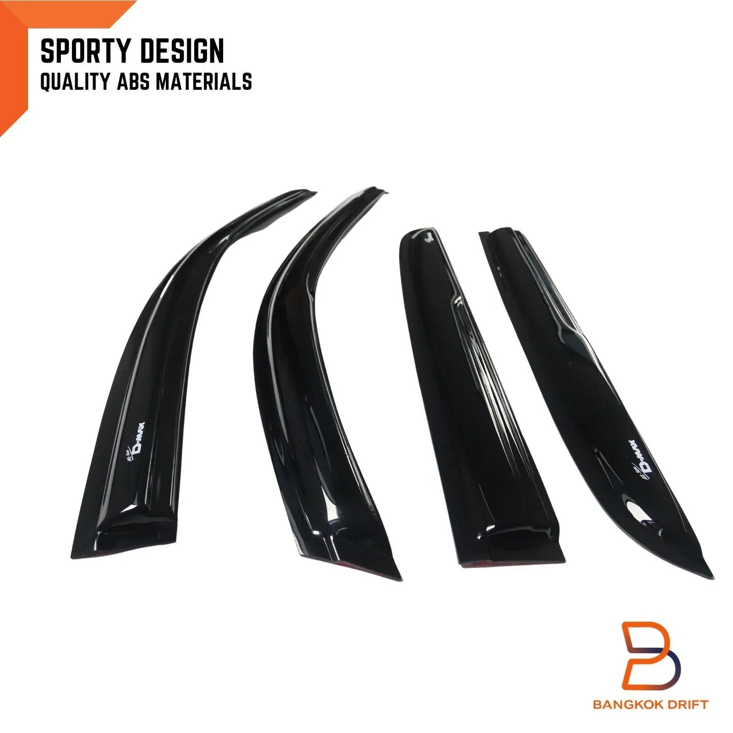 Weather Shield Window Visor Rain Guard for Isuzu D-Max 2012-2019  Door