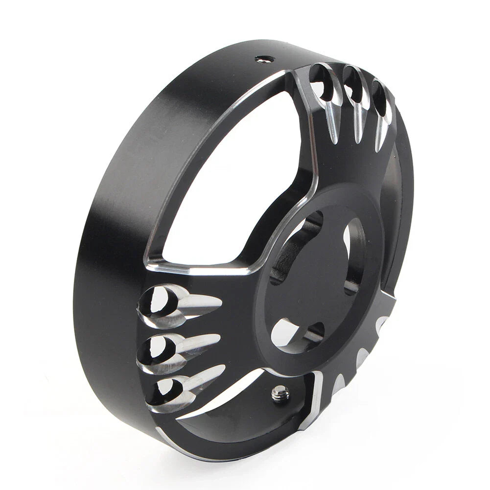Black CNC Aluminum Derby Cover for Harley XL883 (2013-2023)