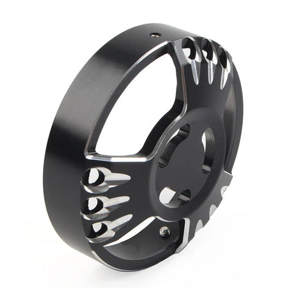 Black CNC Aluminum Derby Cover for Harley XL883 (2013-2023)