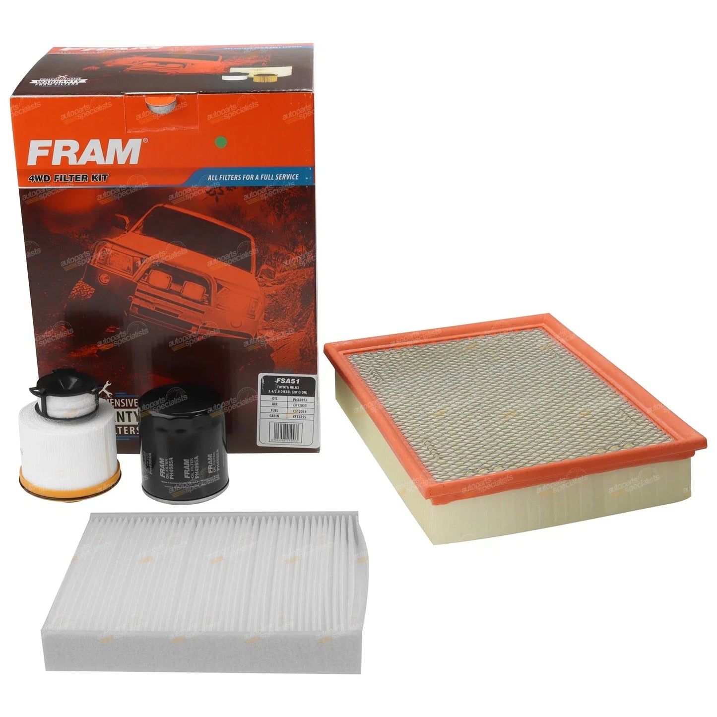 Air Oil Fuel Cabin Filter for Hilux