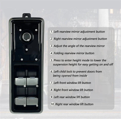 4Pcs Window Button Retrofit Kit for Land Rover Range Rover Discovery (2013-2023)