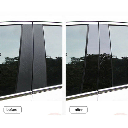 8Pcs Car Window Pillar Trim Covers for Nissan Rogue (2014-2020)