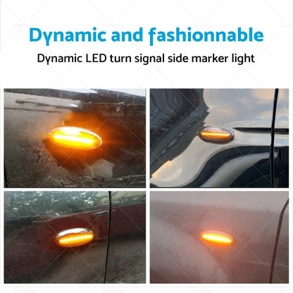 Dynamic Side Light Turn Signal Indicator for Nissan Navara D22 NP300