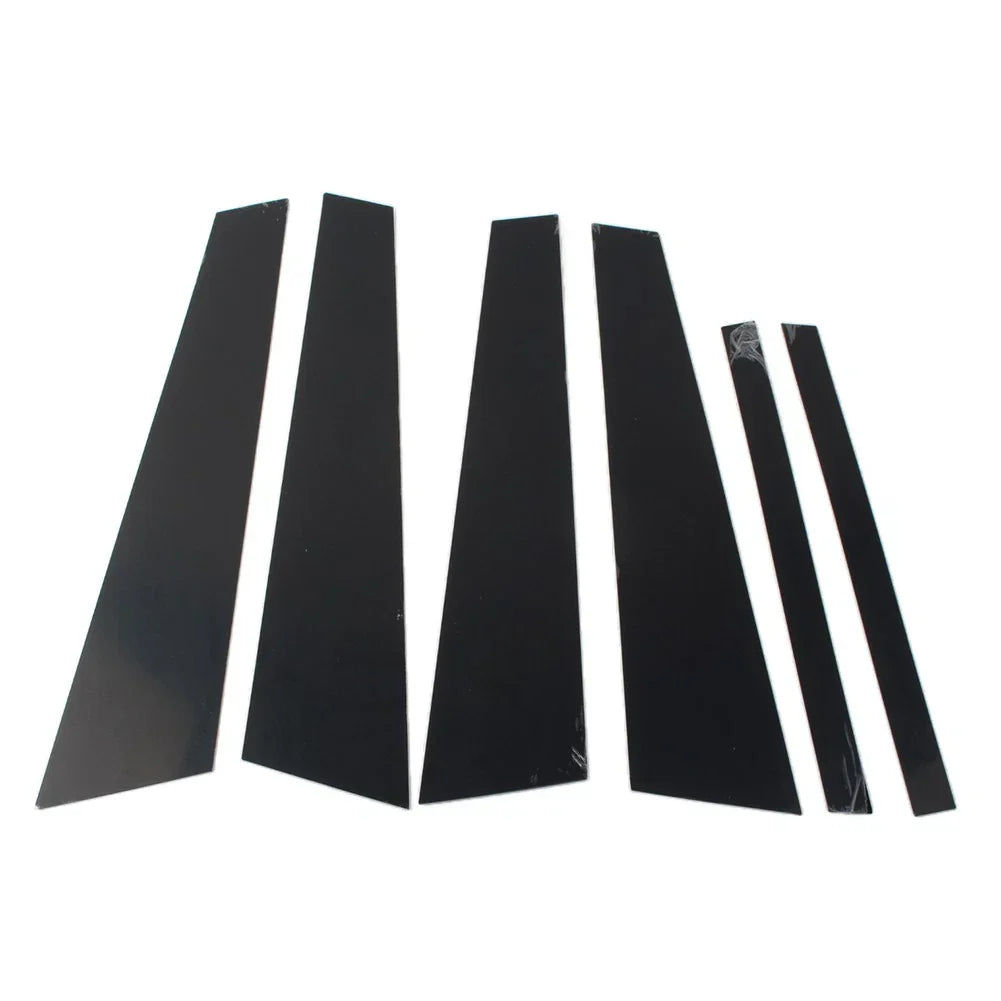 6 x Car Door Window Column BC Pillar Post Trim for BMW 5 Series (2011-2017)