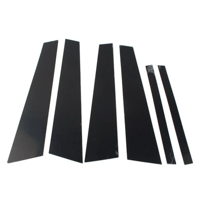 6 x Car Door Window Column BC Pillar Post Trim for BMW 5 Series (2011-2017)