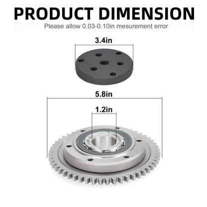 One Way Starter Clutch Bearing Gear Kit w/ Puller for Yamaha Raptor 660R (2002–2003)