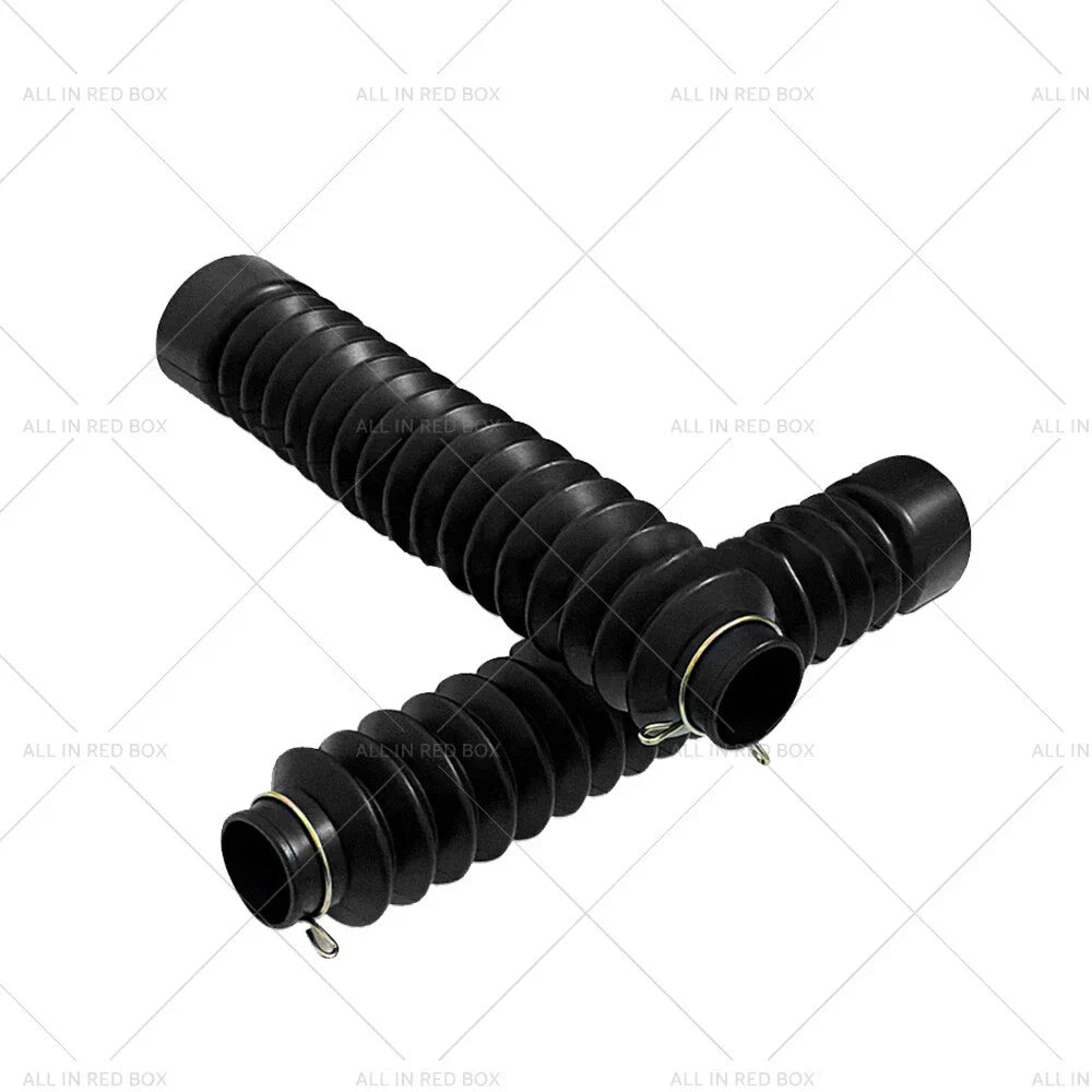 Rubber Front Fork Dust Gaiters for Motorcycle - Black