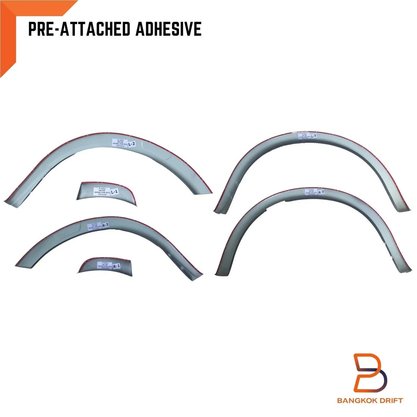 Matte Black Ute Guard Fender Flares for Nissan Navara D23 (2021-2024)
