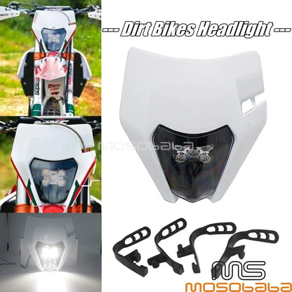 Dual Sport LED Headlight for Honda CR 125/250, CRF 250R/X, Yamaha YZ 450F, WR 250F