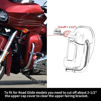 Vented Leg Fairings Speaker Pods for Harley FLT FLHT FLHTCU FLHRC