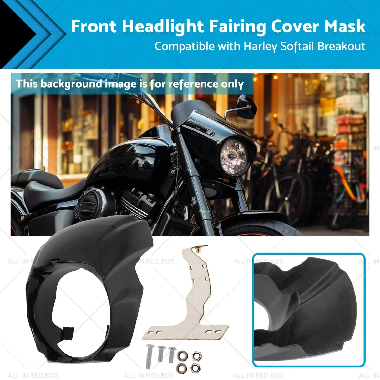 Front Headlight Fairing Cover for Harley Softail Breakout (2018-2023)