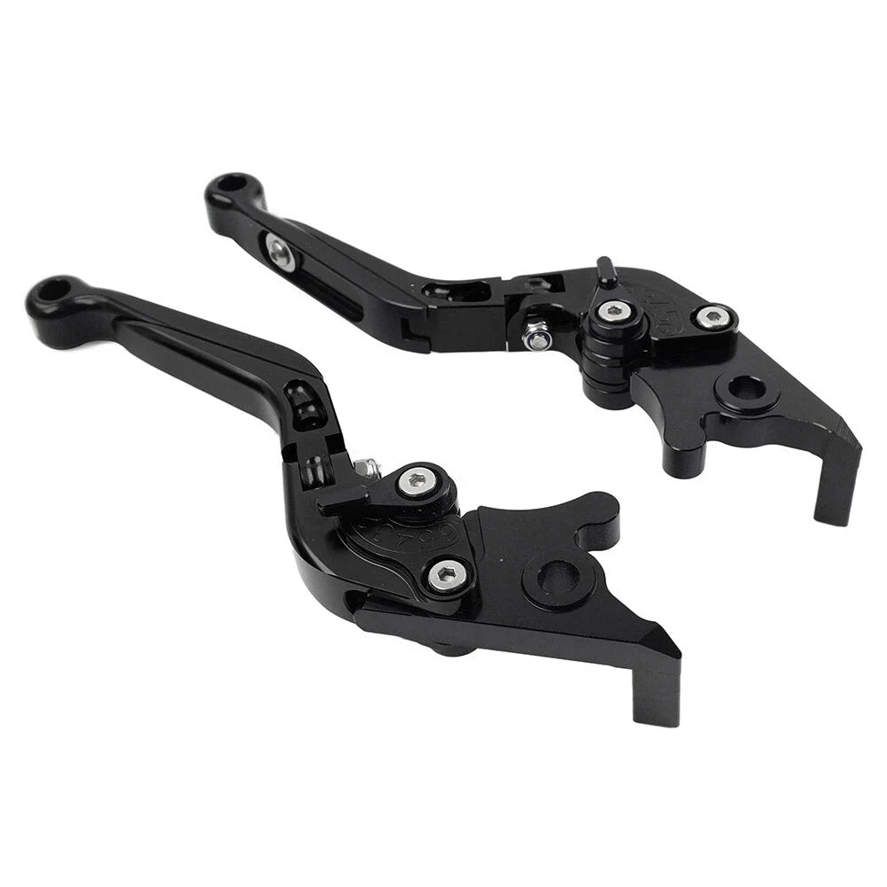 Extendable Brake Clutch Levers for Kawasaki Z1000 ZX6R  Black (2007-2018)