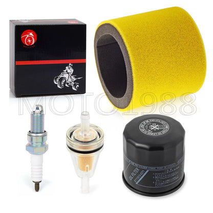 Air Filter Foam Oil Filter Spark Plug for Kawasaki KVF400 Prairie 4x4 (1997–2002)