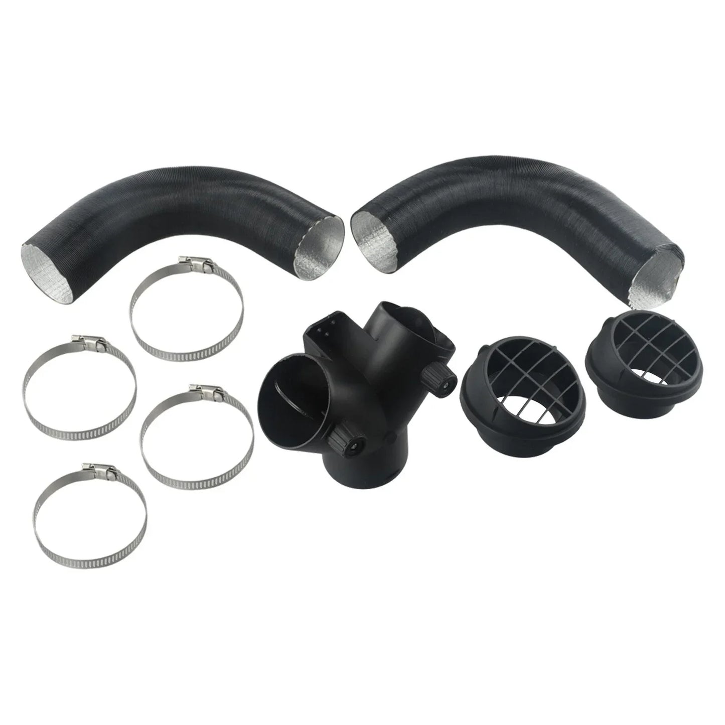 60mm Pipe Ducting Y Piece / Warm Air-Outlet Vent Hose Clip for Diesel Heater