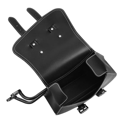 Black Side Bag Saddlebags for Harley Sportster Iron 883 1200 (2007-2020)
