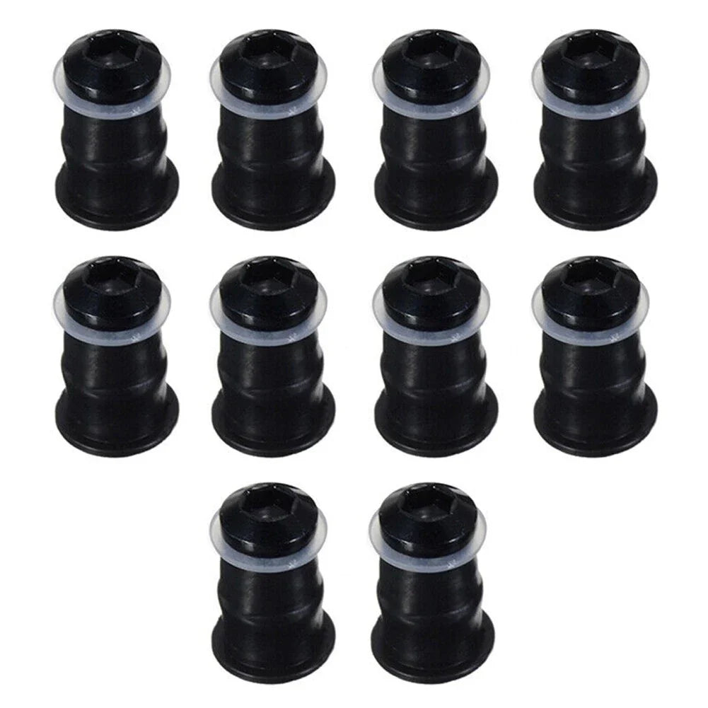 Windscreen Bolt M5x16mm Screws Set for M5 Rubber Nuts Anodized Aluminum