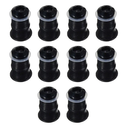 Windscreen Bolt M5x16mm Screws Set for M5 Rubber Nuts Anodized Aluminum