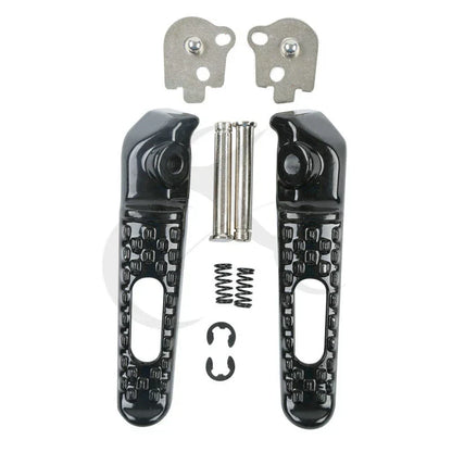 Driver & Passenger Footrests Pegs for Honda CBR1000RR (2008-2016) Black