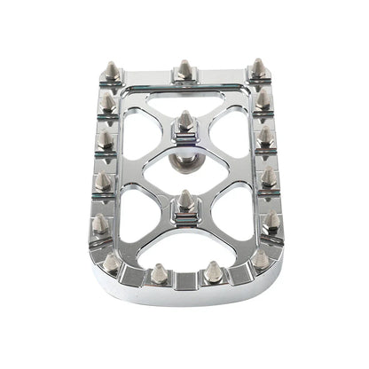 CNC Silver Brake Pedal Pad for Harley Softail Touring Electra Road Glide