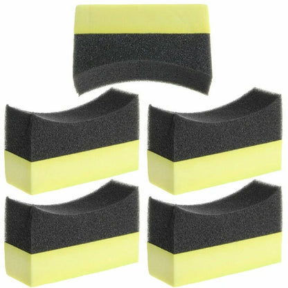 10x Tyre Tire Dressing Applicator Curved Foam Sponge Pad for Car