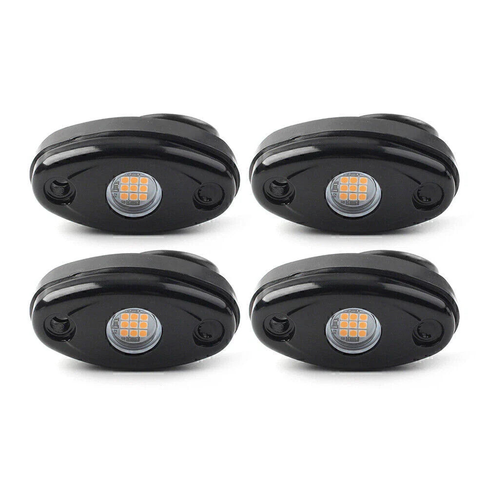 9W LED Yellow Rock Light Pods for JEEP Offroad Truck Underbody