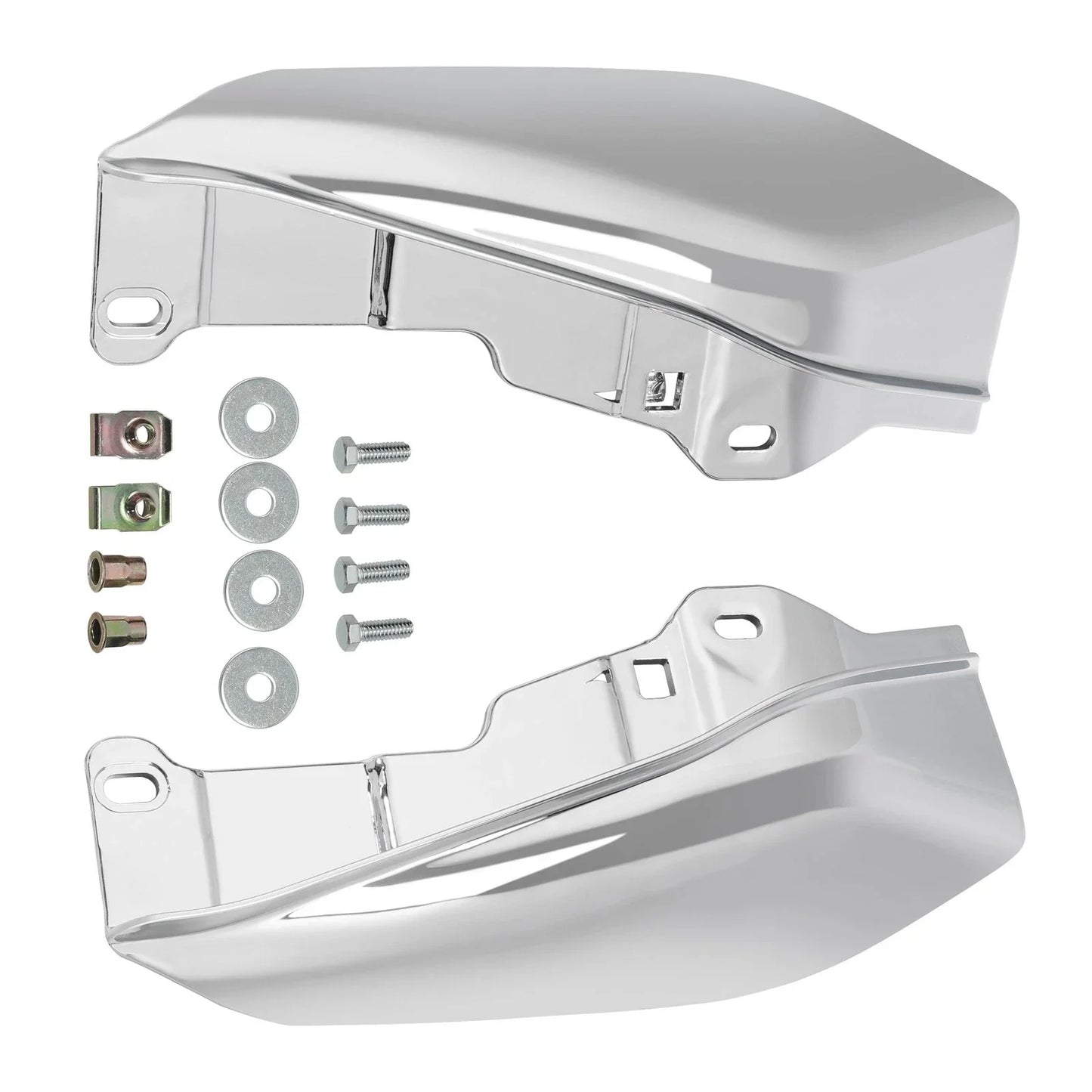 Chrome Mid-Frame Air Deflectors for Harley Touring Road King (2009-2023)