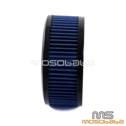 6" Round Blue Air Filter Cleaner for Harley Softail, Touring, Breakout (2012-2023)