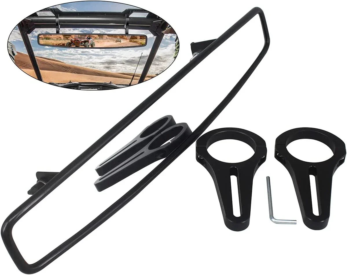 1.75" UTV Rear View Convex Mirror for Polaris, Honda