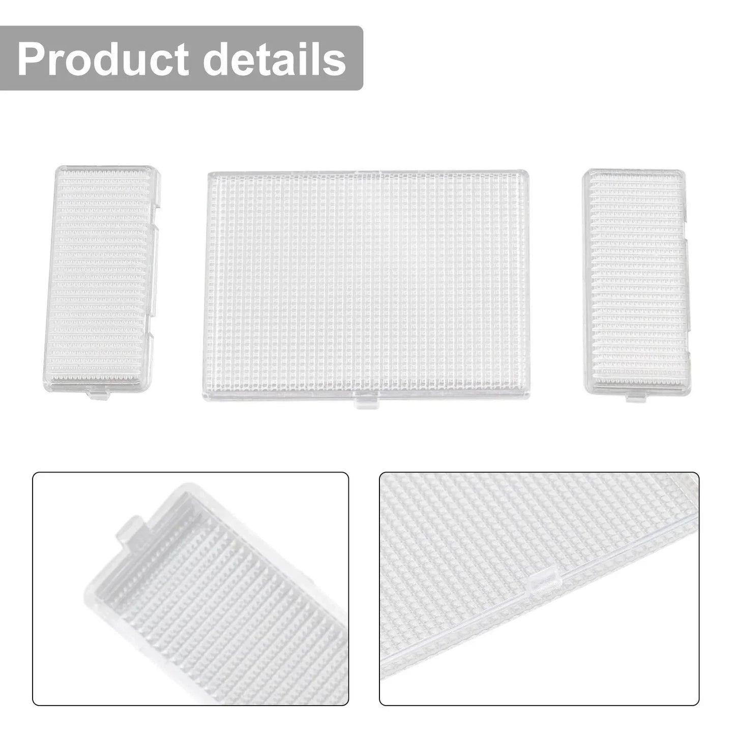 3 Piece Clear Dome Light Lens Cover for Chevy/GMC Pickup (1988–1998)