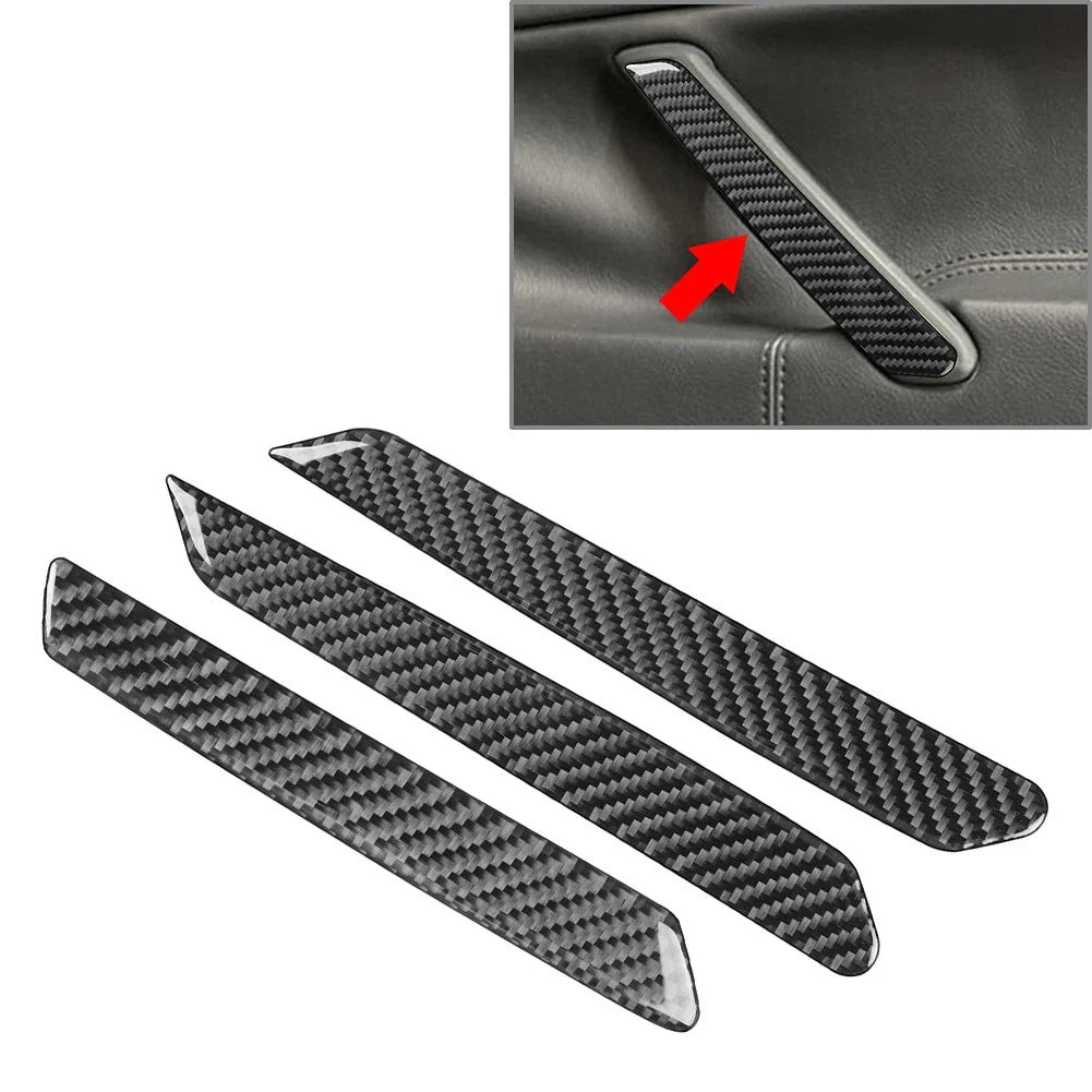 Black Front Rear Door Handle Cover Trim for Volkswagen Passat (2001-2005)