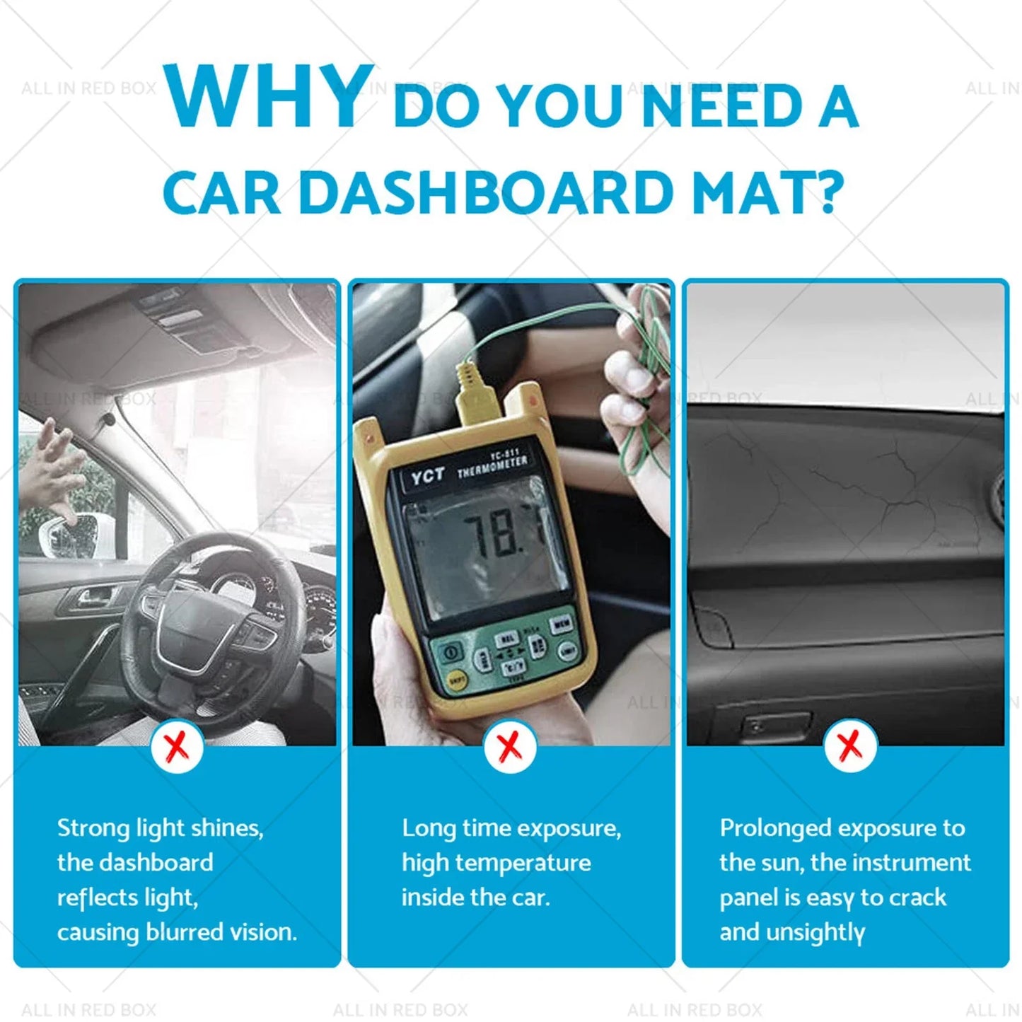 Non-Slip Dash Mat Cover for Volkswagen Golf MK7 (2011-2019)